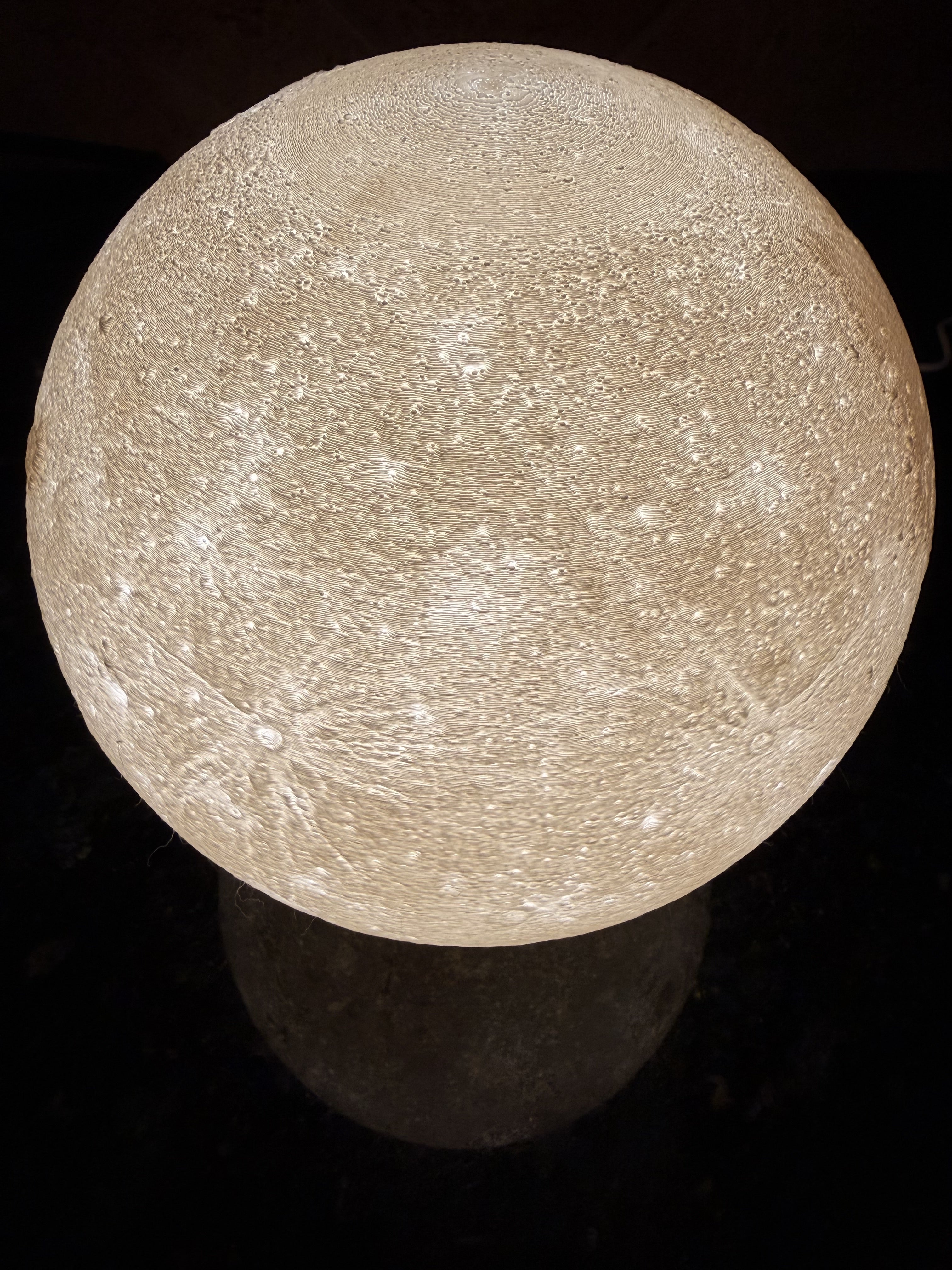 3D Moon Lampshade - NASA Data Design with Dimmable LED Lighting